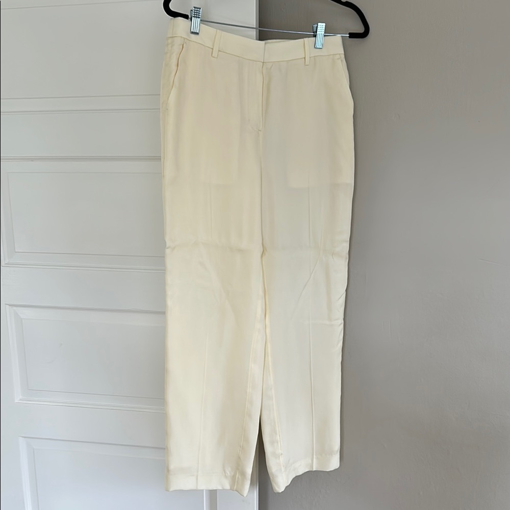 Cream Tailored Pants